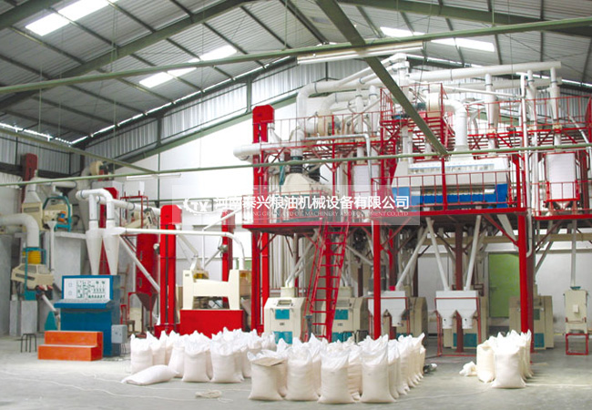 80噸級(jí)鋼架式面粉機(jī)組